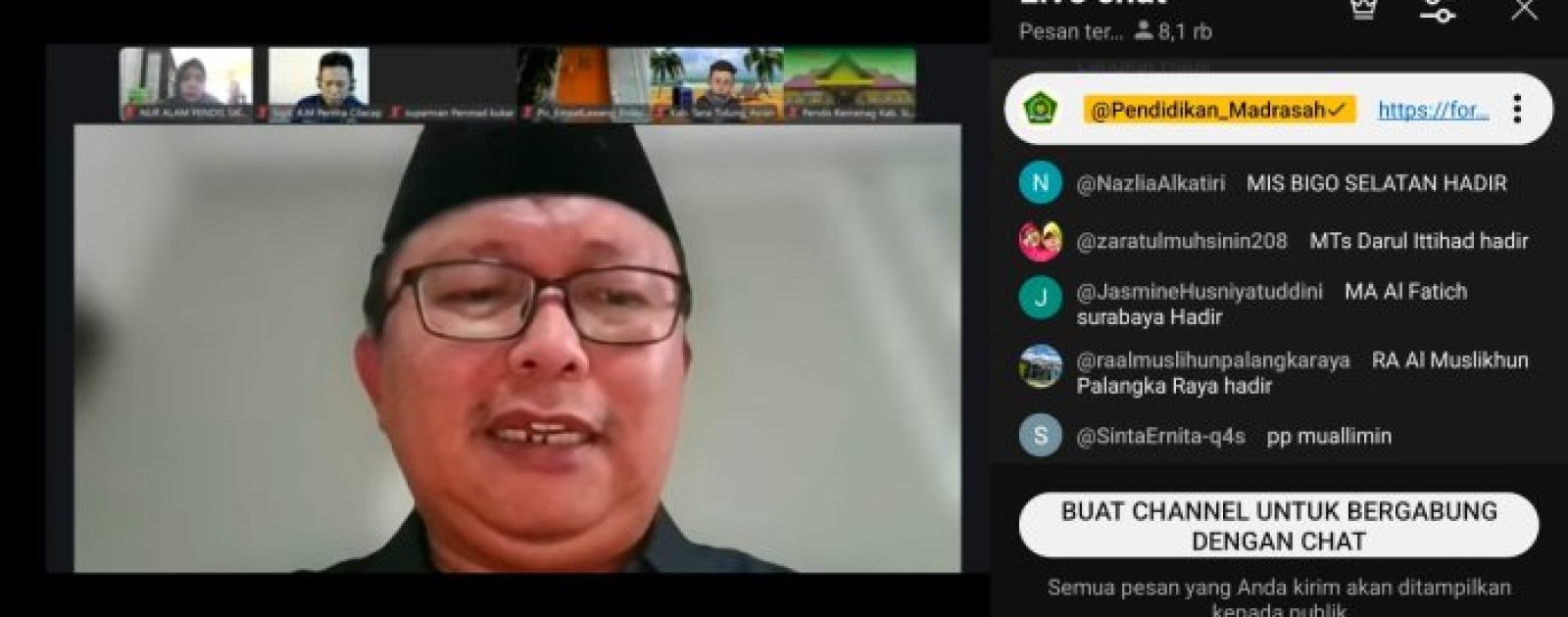 Operator dan Bendahara MIN 1 Tebo Ikuti Sosialisasi Juknis BOS Tahun 2026 Melalui Zoom Meeting