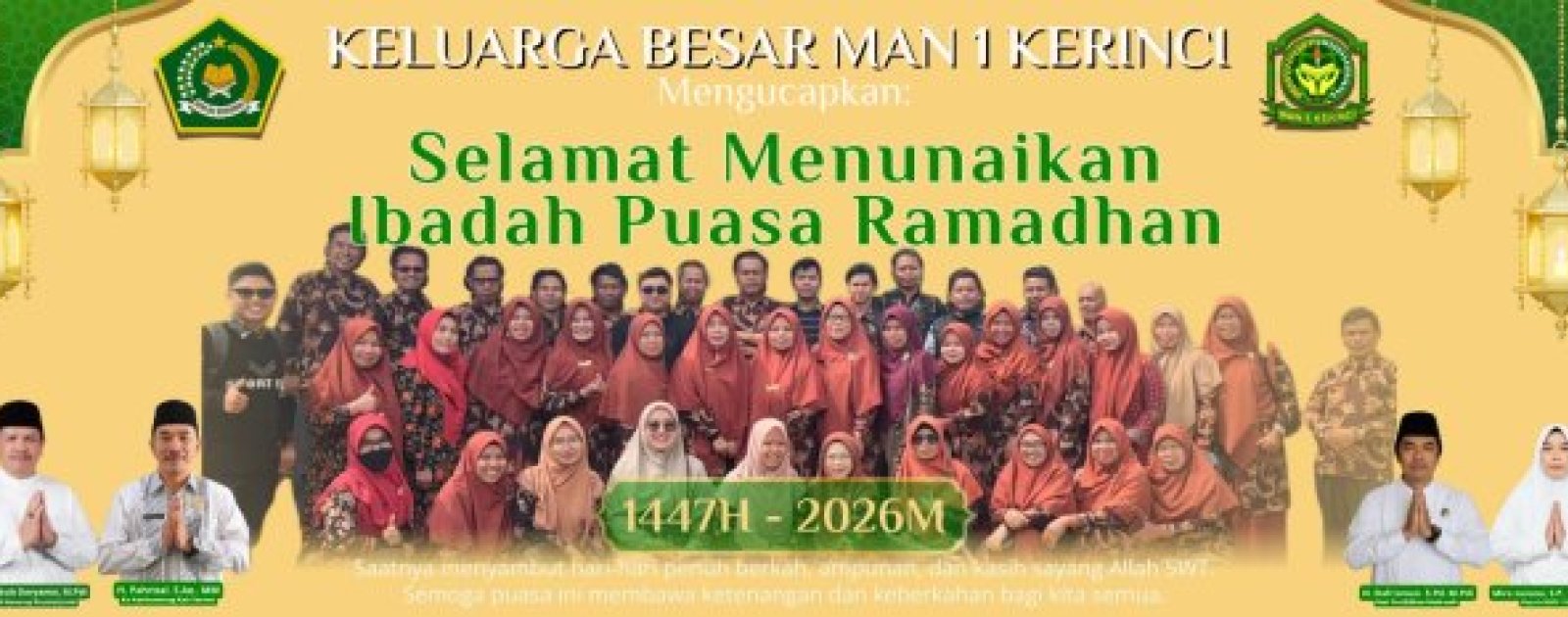 Sambut Ramadhan 1447 H, Keluarga Besar MAN 1 Kerinci Sampaikan Ucapan dan Doa Penuh Makna