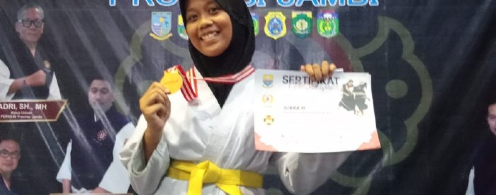 Mendali Ashika Khayira Junaedi di Kejurprov Shorinji Kempo