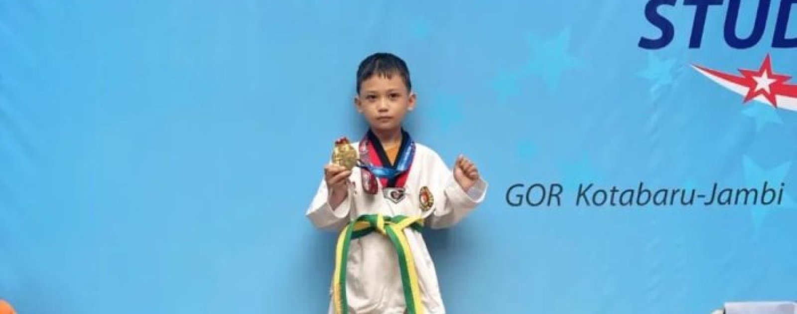 Kemas Afif Raih Juara 1 Taekwondo Piala Wali Kota Jambi