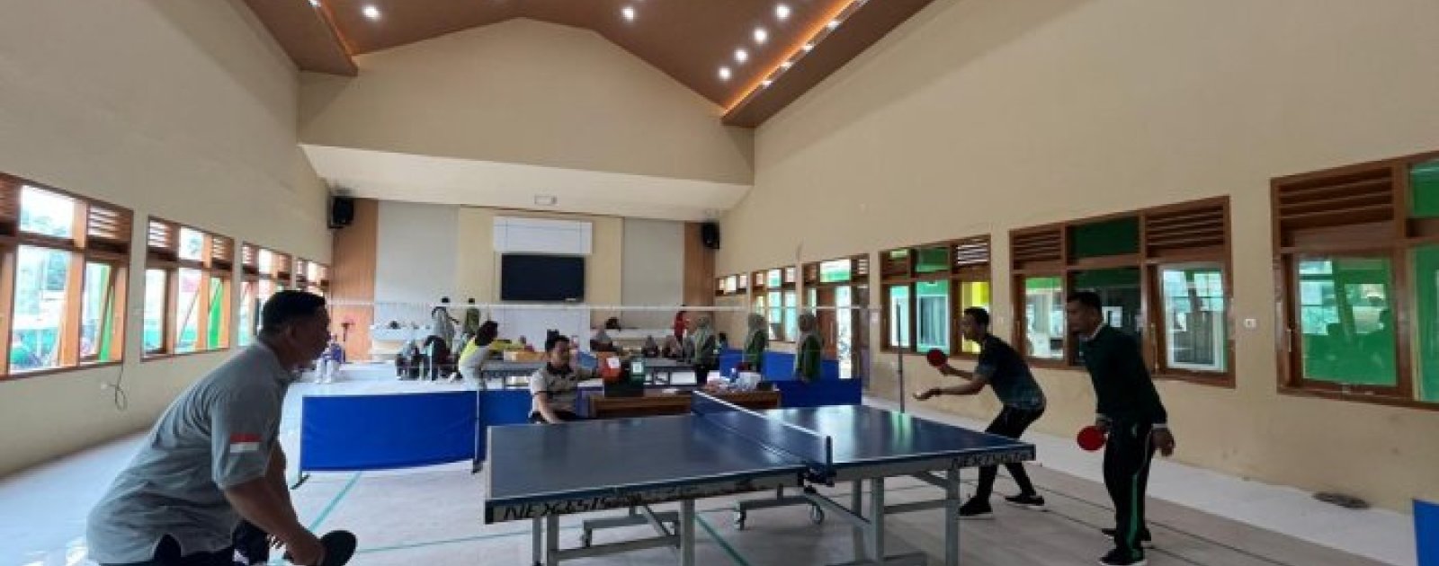 Tim Tenis Meja Putra MTsN 5 Batang Hari Tampil Maksimal pada Porseni Satker HAB Kemenag ke-80